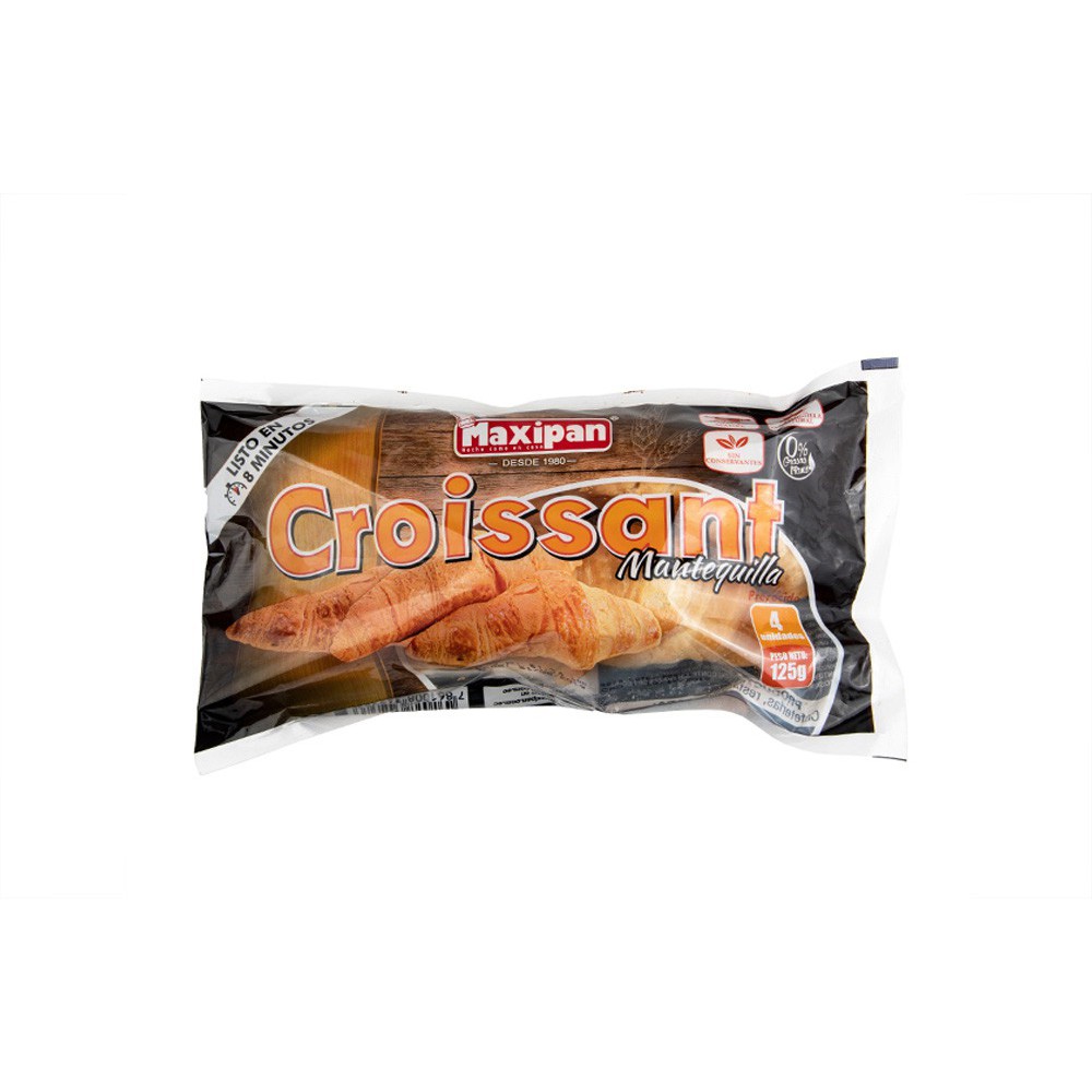 CROISSANT MANTEQUILLA MAXIPAN 125 G (4 X 31.25 G)