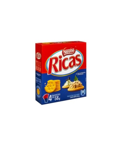 GALLETAS RICAS 232 G (4 X 58 G)