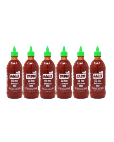SALSA DE AJI CON AJO SRIRACHA BADIA CAJA 
(6 X 500 ML)