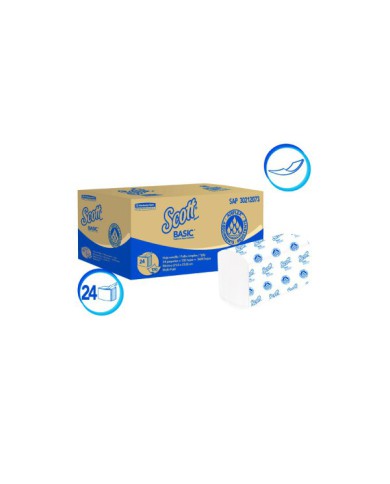 PAPEL TOALLA DE MANOS HOJA SENCILLA INTERFOLIADA SCOTT BASIC X 150 (30212073)