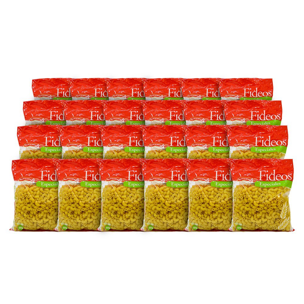 FIDEO CODO LISO SUPERMAXI CAJA (24 X 400 G)