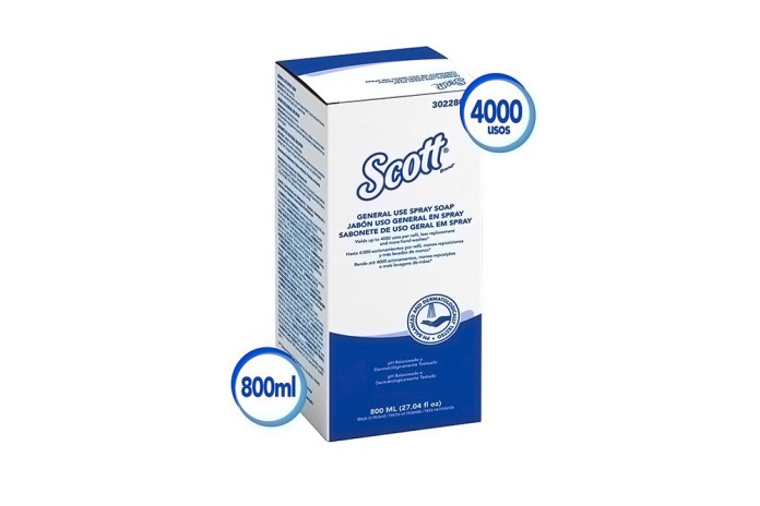 JABON LIQUIDO DE MANOS 4000 USOS SCOTT SPRAY 800 ML (30228094)