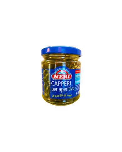 ALCAPARRAS EN VINAGRE DE VINO PARA BOCADITOS NERI 200 G