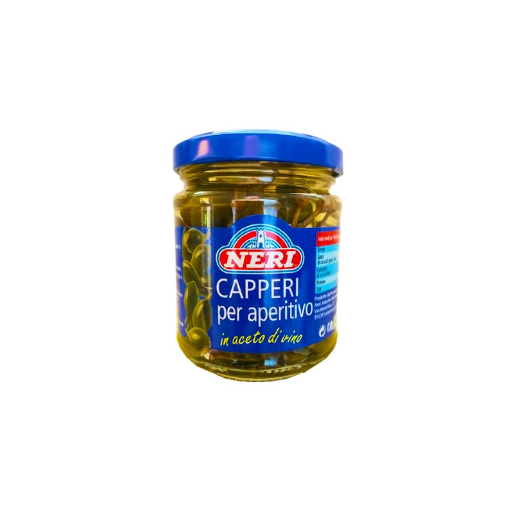 ALCAPARRAS EN VINAGRE DE VINO PARA BOCADITOS NERI 200 G