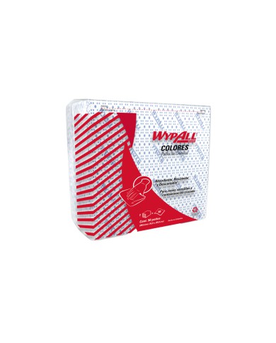 PAÑOS DE LIMPIEZA AZUL PREDOBLADO REUTILIZABLES 29 X 34 CM CORES WYPALL X 50 (30228872)
