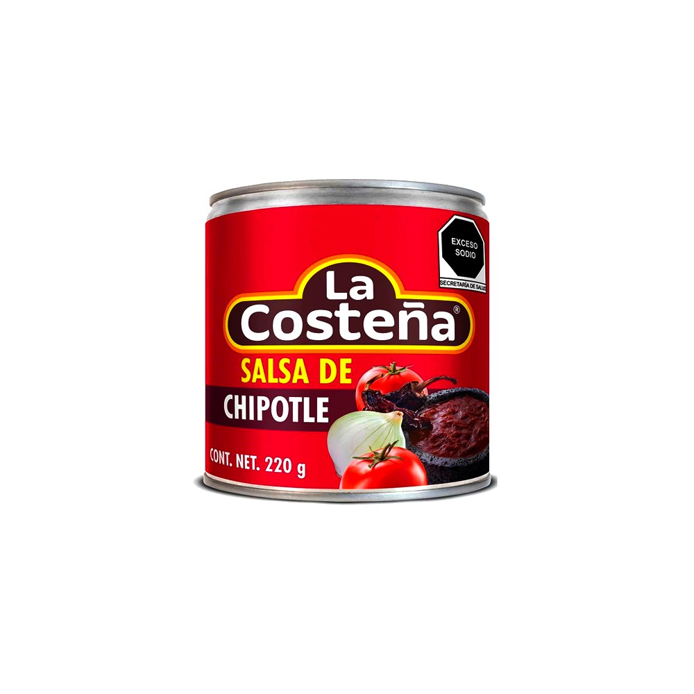 SALSA DE CHIPOTLE LA COSTEÑA LATA 220 G