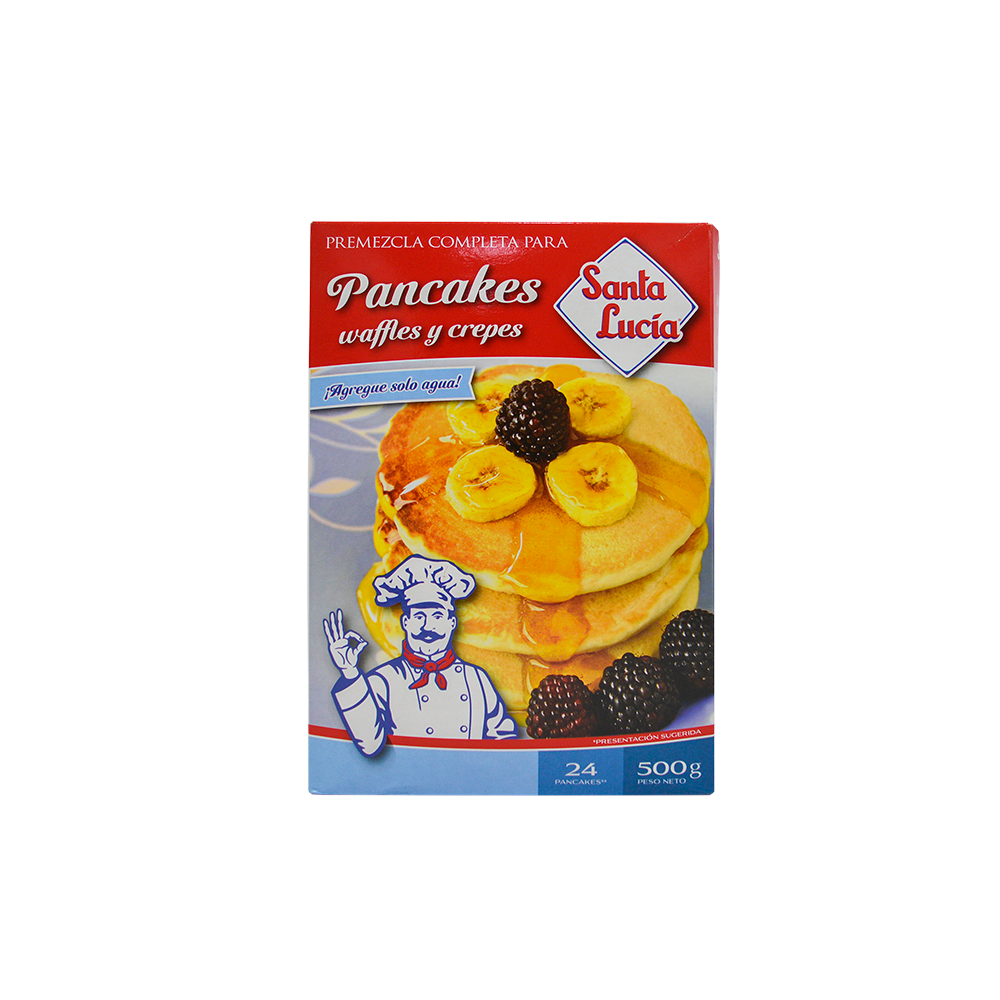 MEZCLA COMPLETA PARA PANCAKES SOLO AGUA SANTA LUCIA 500 G