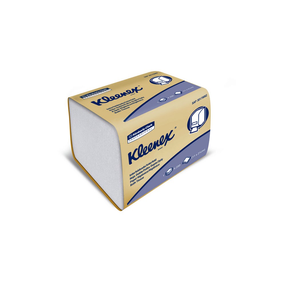 PAPEL HIGIENICO DOBLE HOJA DISPENSADO KLEENEX X 250 (30179062)