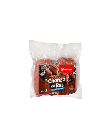 CHORIZO DE RES ARGENTINO TIPO I X 4 AGROPESA 260 G