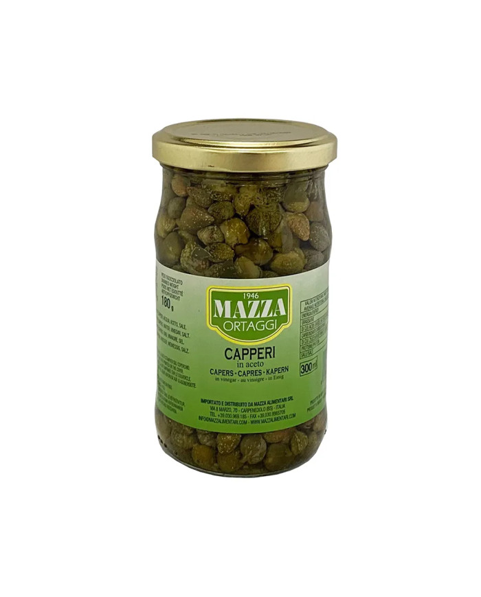 ALCAPARRAS EN VINAGRE VIDRIO MAZZA 290 GR