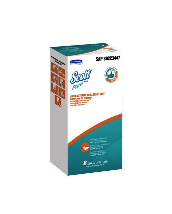 JABON EN ESPUMA ANTIBACTERIAL SCOTT PURE 800 ML (30223447)