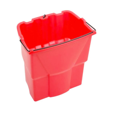 BALDE WAVEBRAKE ROJO PARA AGUA SUCIA 17 L RUBBERMAID (2064907)