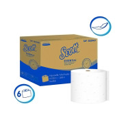 PAPEL TOALLA DE MANOS HOJA SENCILLA ROLLO SCOTT ESSENTIAL CAJA (6 X 305 MTS) (30229431)