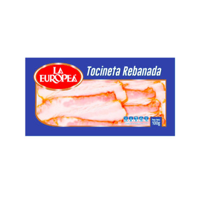 TOCINETA REBANADA LA EUROPEA 100 G