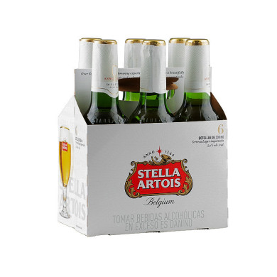CERVEZA STELLA ARTOIS PACK (6 X 330 ML)