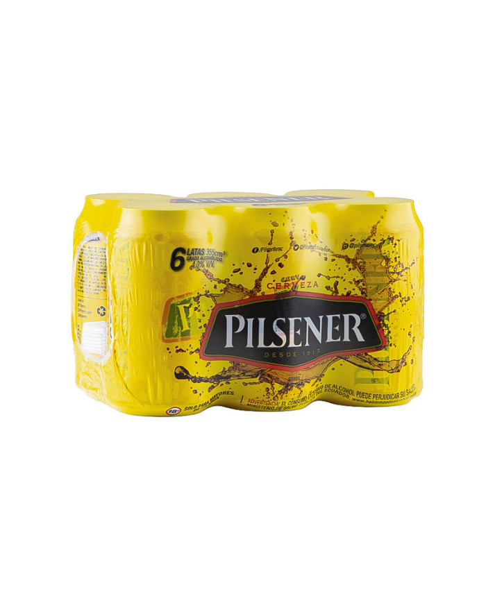 CERVEZA PILSENER LATA PACK (6 X 355 ML)