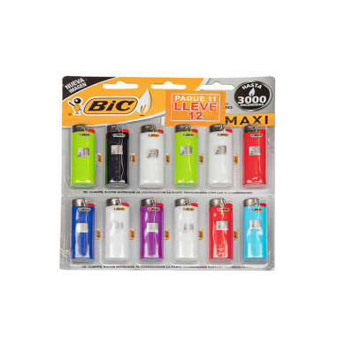 ENCENDEDOR MAXI J6 BIC (X 12)
