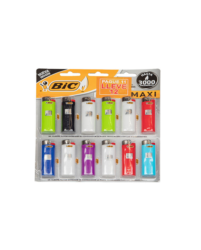 ENCENDEDOR MAXI J6 BIC (X 12)