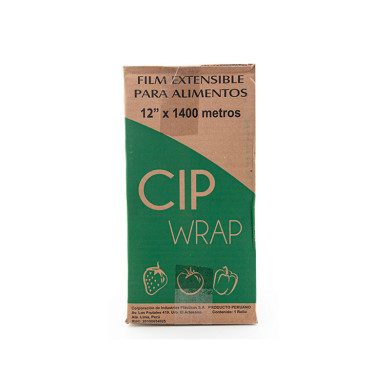 FILM EXTENSIBLE PARA ALIMENTOS CIP WRAP 30 CM X 1400 M