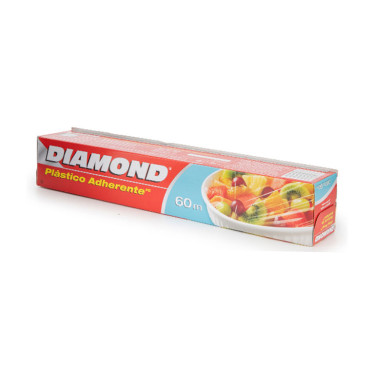 PLÁSTICO ADHERENTE DIAMOND CLING WRAP 60 M 200 FT
