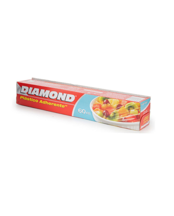 PLÁSTICO ADHERENTE DIAMOND CLING WRAP 60 M 200 FT