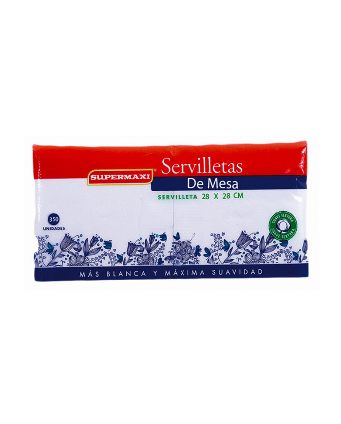 SERVILLETA FAMILIAR SUPERMAXI (28 X 28 CM) (X 350 UND)
