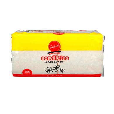 SERVILLETAS LA ORIGINAL (24 X 24 CM) (X 300 UND)