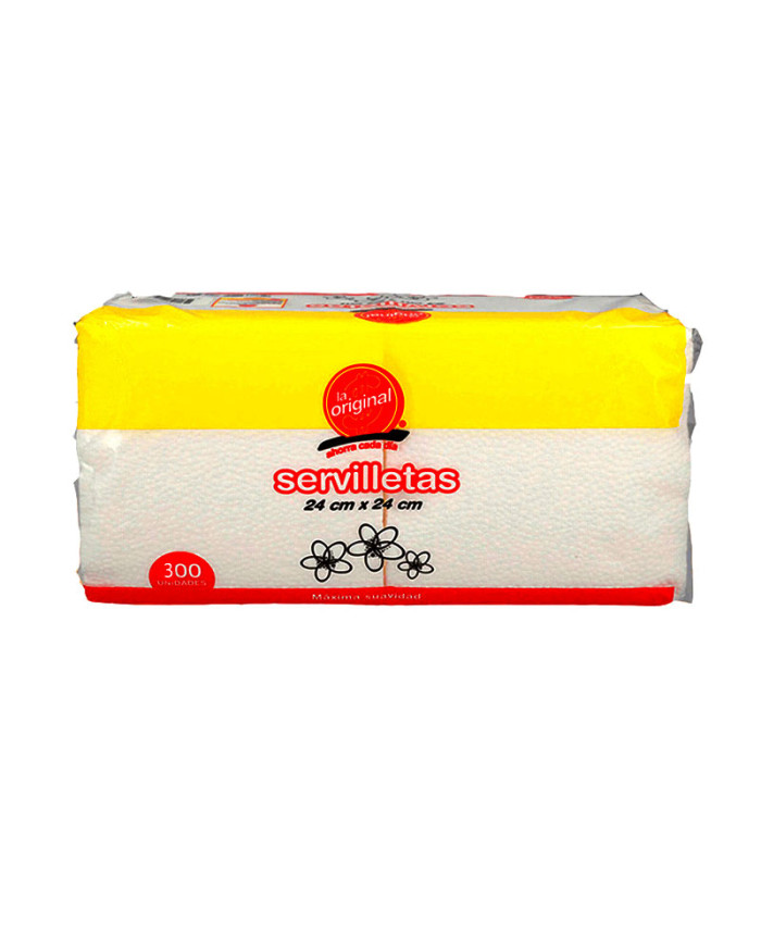 SERVILLETAS LA ORIGINAL (24 X 24 CM) (X 300 UND)