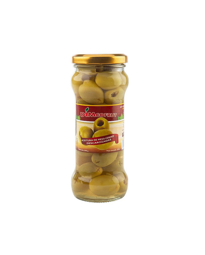 ACEITUNAS VERDES SIN HUESO DIMCOFRUT 250 G