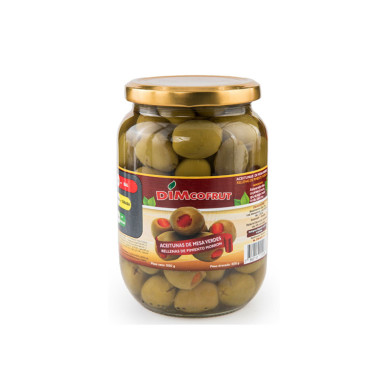 ACEITUNAS VERDES RELLENAS DIMCOFRUT 500 G
