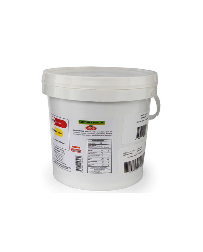 ACEITUNAS VERDES TAJADAS SNOB 4.1 KG
