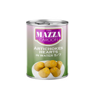 CORAZONES DE ALCACHOFA EN AGUA 5/7 LATA MAZZA 400 G