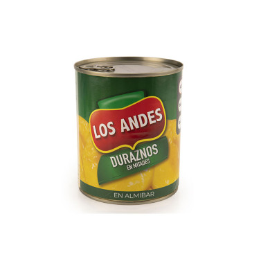 DURAZNOS EN MITADES ALMIBAR LOS ANDES 820 G