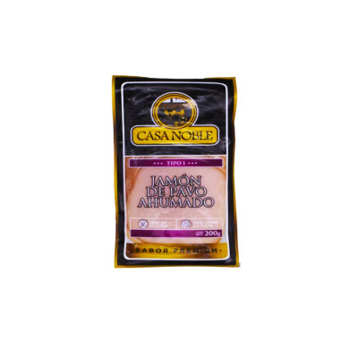 JAMON DE PAVO AHUMADO TIPO I CASA NOBLE CAJA (10 X 200 G)