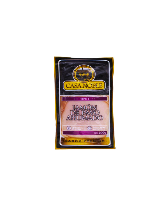 JAMON DE PAVO AHUMADO TIPO I CASA NOBLE CAJA (10 X 200 G)