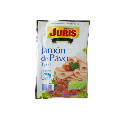JAMON DE PECHUGA DE PAVO TIPO I JURIS 200 G