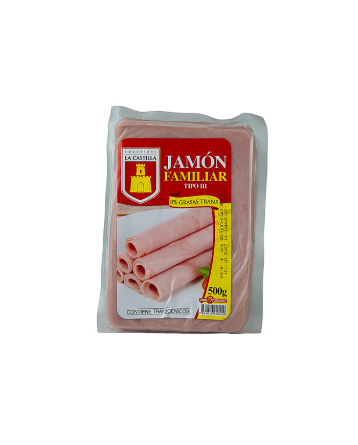 JAMON FAMILIAR TIPO III LA CASTILLA 500 G