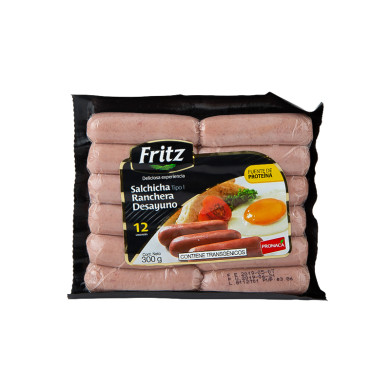SALCHICHA RANCHERA TIPO I FRITZ 300 G