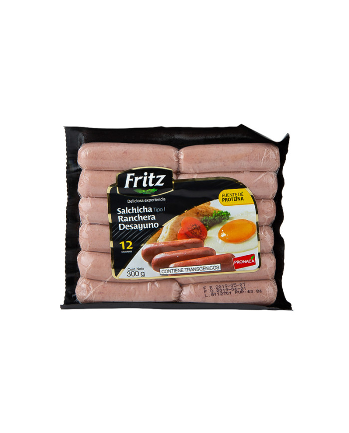 SALCHICHA RANCHERA TIPO I FRITZ 300 G