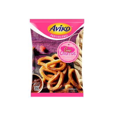 CHURROS EN LAZO CONGELADOS IQF AVIKO 1 KG