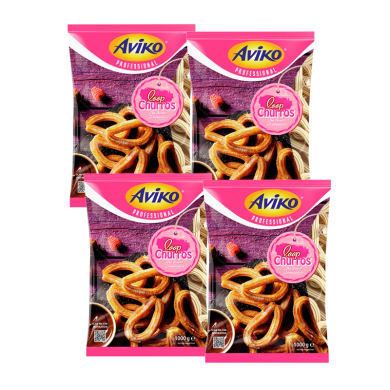 CHURROS EN LAZO CONGELADOS IQF AVIKO CAJA (4 X1 KG)