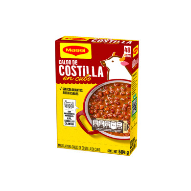CALDO DE COSTILLA EN CUBO MAGGI 504 G (48 X 10.5 G)