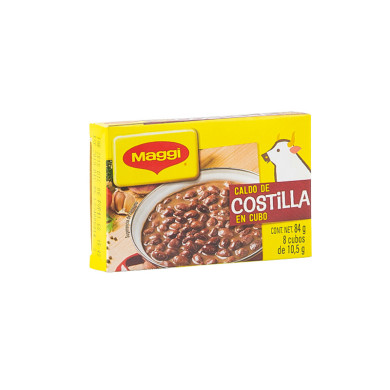 CALDO DE COSTILLA EN CUBO MAGGI 84 G (8 X 10.5 G)