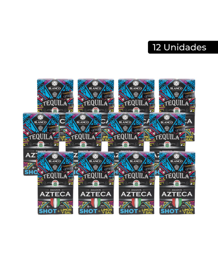 TEQUILA BLANCO AZTECA CAJA (12 X 750 ML)