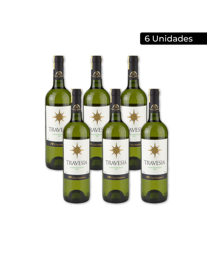 VINO BLANCO SAUVIGNON TRAVESIA DOS HEMISFERIOS CAJA (6 X 750 ML)