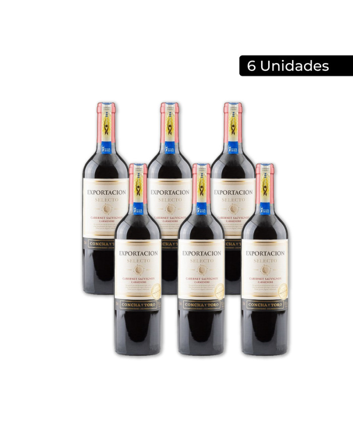 VINO TINTO CABERNET SAUVIGNON CARMENERE CONCHA Y TORO CAJA (6 X 750 ML)