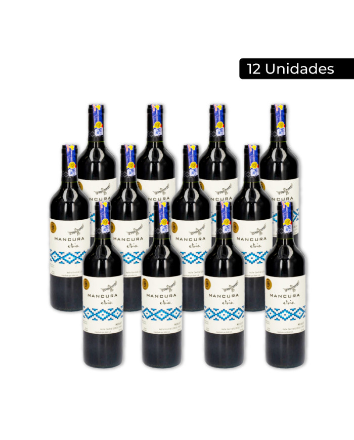 VINO TINTO MERLOT MANCURA CAJA (12 X 750 ML)
