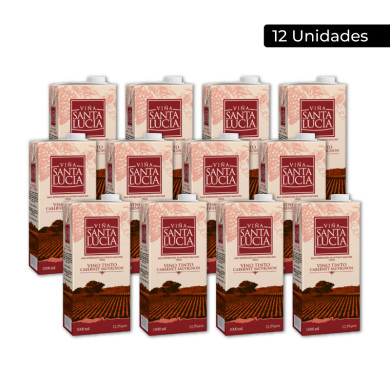 VINO TINTO SANTA LUCIA CAJA (12 X 1 LT)