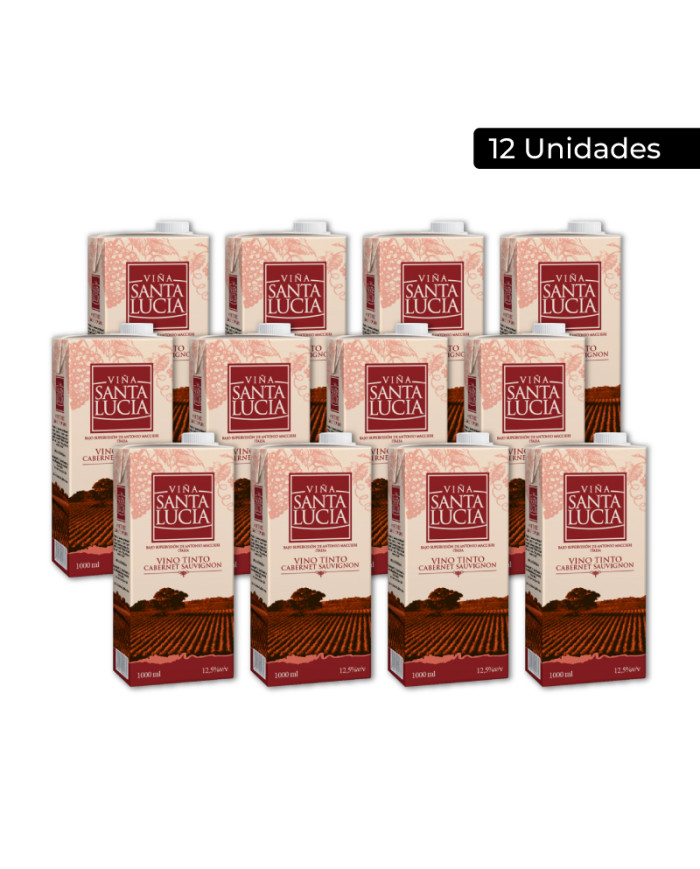 VINO TINTO SANTA LUCIA CAJA (12 X 1 LT)