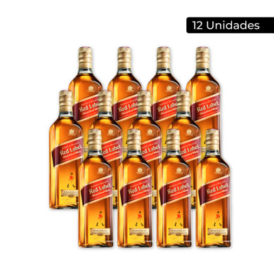 WHISKY JOHNNIE WALKER ROJO BOTELLA CAJA (12 X 750 ML)
